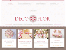 Tablet Screenshot of decoflor.hu